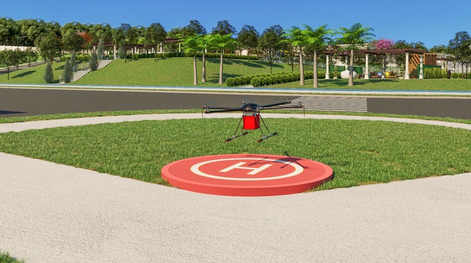 Portal do Lago II - Heliponto Drones Entregas